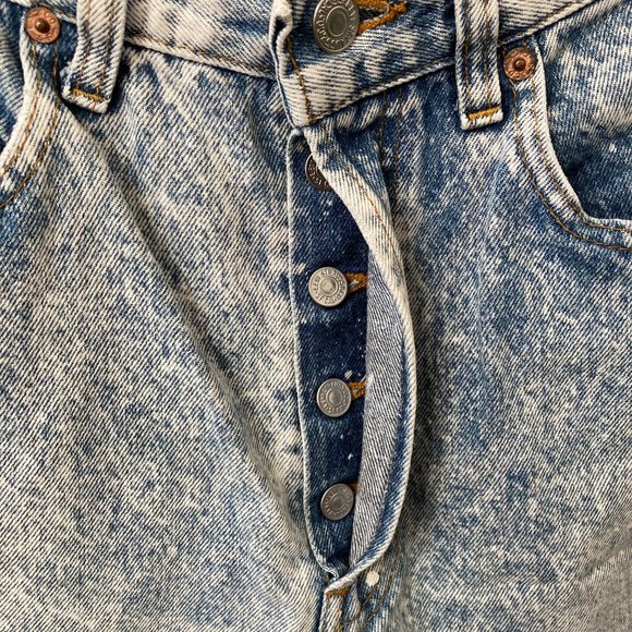 Vintage Levi 501 Acid Wash Jeans Made In USA - Picture 4 of 10